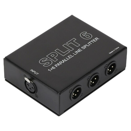1 in 6 Out Expander Balanced XLR Divider Socket Expander Divider