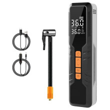 Tire Inflator Portable Air Compressor, 150PSI Cordless Air Pump for Car Tires with Gauge & LED Light