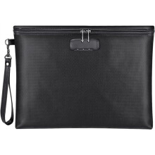 Fireproof Document Bag with Lock, with Zipper Closure, Storage Pouch for A4 Letter Size Document, Cash,Cell Phone,Tablet