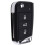 Car 3 Buttons Key Shell Folding Remote Control Key Shell for  MBQ   Narrow Key Blade Housing Cover 1