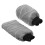 2Ensembles Protège Levier Vitesses Et Main Peluche Gris 1