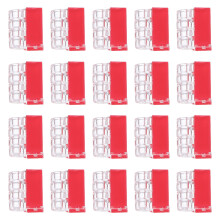 80Pcs Clear Self-Adhesive Kitchen Cabinet Hinges with Quiet Latch