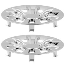 6Pièces Bouchons De Moyeu Argent Chromé En Plastique Pour Chariot Golf