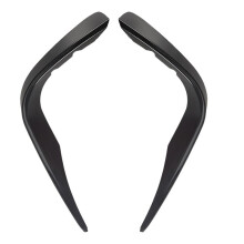 Front Bumper Splitter Spoiler Fog Light Canard for - GLC-Class X253 2016-2019 GLC260 300 GLC43 AMG Black