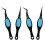 12Pièces Pinces À Pinceaux Noir Pour Extensions Cils Et 1