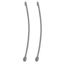 1Paire Anse Cuir Gris Doux Sac À Main Pour Remplacement