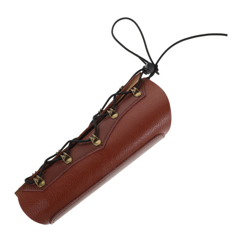 -Bras En Cuir PU Respirant Ajustable Pour Archers
