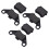 6Sets High-Durability Black Front Brake Pads for Kart Use 11