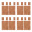 24Pcs Brown Cork Pads Universal Sax Neck Joint Cork Replacement Kit 8