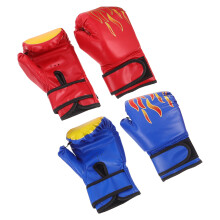 2Paires Enfants Boxe PU Pour Entraînement Confort Couleur Variée