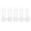 10Sets Kunststoff Farbdisplay Runde Form Transparent Salonbedarf 1