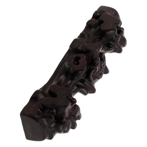 2Pcs Coffee Wooden Desktop Flute Storage Display Stands