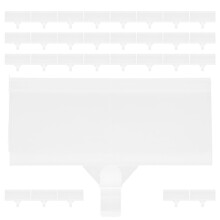 60Pièces Porte-Étiquettes Plastique Blancs Pour Organisation De Stock