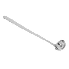 4Pcs Ergonomic Stainless Steel Serving Spoons Cooking Ladles Silver