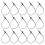 5000Pièces Fixations Étiquettes Boucle Noire Plastique 1