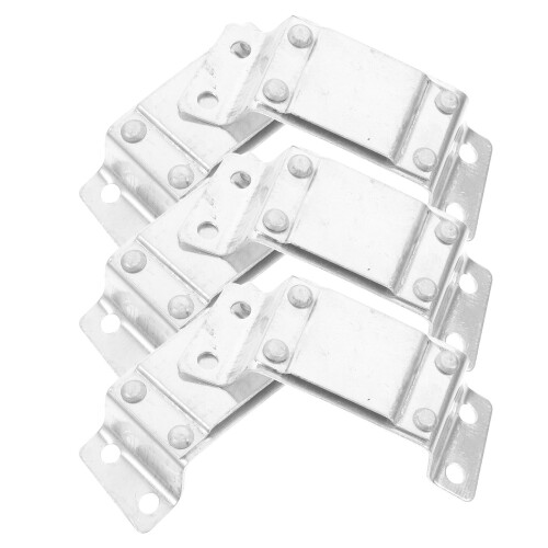 12Pièces Accessoire Casque Lampe Frontale Aluminium Durable Argenté