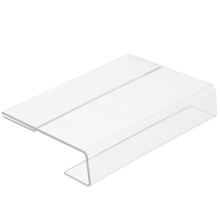 2Stk Acryl Namensschild Halter Transparent Moderner Büro-Kartenständer