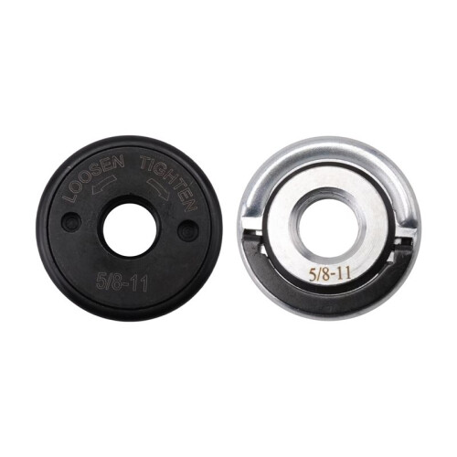 5/8"-11 Angle Grinder Flange Nuts 2-Pack,Quick Release Locking Kit. Self-Locking for 4-1/2" 5" 7" 9" Grinders