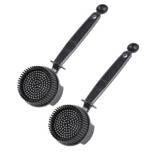 Cepillo de Limpieza para Máquina de Café Expreso de 51 mm con Cerdas de Silicona