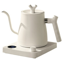 Elektrische Waterkoker met Zwanenhals, 1000 Ml, 304 Roestvrijstalen Koffiepot, Intelligente Temperatuurweergave, LED-Display, Geschikt voor Thee,