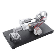 Stirling Engine Model Kit with LED Lights DIY Assembly of Individual Parts- Educational Physics Science Toy for Kids