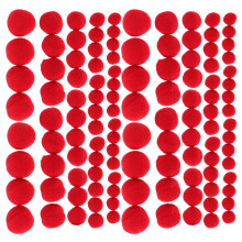 1000Stk Rote Handarbeits-Pompoms Vielseitig Für Und Basteln
