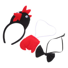 4Sets Ostern Huhn Haarreif 3D Tierkostüm Plüsch Für Erwachsene