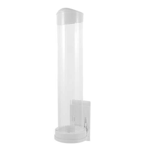 2St Wit Plastic Ijs Kegeldisplay Houder Met Automatisch Cup Ontwerp