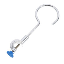 2Pcs Fastener Clamps Silver Ring Stands for Teaching Use