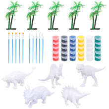 2Sets Kinder Malset PVC Dinosaurier Bunt DIY Kreatives Spielzeugset