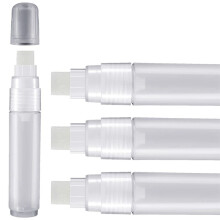 4-Pack FäRgpennor 15 Mm Tomma Akryl Permanent MarköR Klar Vit MarköR Fine Point Tomma PåFyllningsbara MarköRer