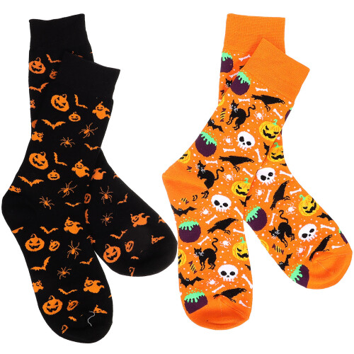 4Paare Lange Halloween Strümpfe Über-Knie