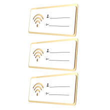 9Pcs Acrylic WiFi Signage for Office Desk and Shop Display
