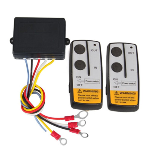 12V Universal Wireless Winch Electric Remote Control for Truck ATV Receiver Module Transmitter Handset  Controller