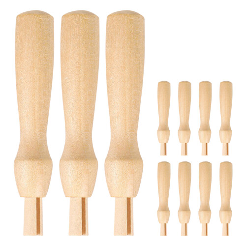 55Pièces Support D'aiguille Feutrage Bois Beige Ergonomique Couture