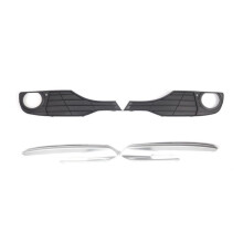 Front Bumper Fog Light Bezel Cover Frame Trim Kit for  3 Series F30 2012-2015 51117279695 51117279696 51117281919