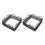 8Sets Zwarte Mini Hek Plastic Voor Decoratie Micro Landschap Project 1