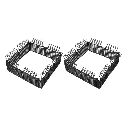 8Sets Zwarte Mini Hek Plastic Voor Decoratie Micro Landschap Project