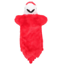 3St Handpop Rood Met Beweegbare Mond En Zachte Vulling