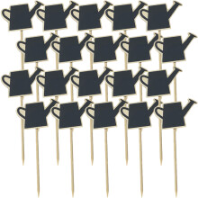 80Pcs Black Chalkboard Sign Boards Mini Decorative Food Labels