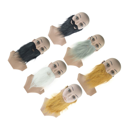 18Pièces Barbes Simulées Accessoires Costume Party Couleurs Variées
