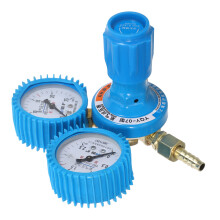 2Pcs Compact Iron Oxygen Regulator Pressure Gauge Dual Display for Car