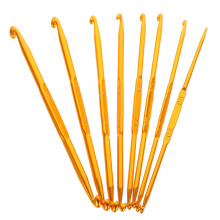 32Pcs Large Golden Crochet Needles Professional Knitting Tools for DIY