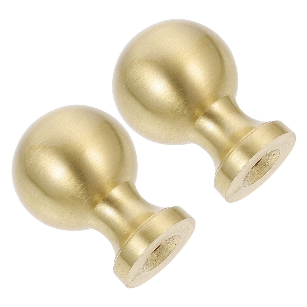 4Pcs Golden Round Door Handles Single Hole Pull Knobs For Wardrobe 3662540422994