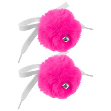 8Pièces Pompons En Fourrure Synthétique Pour DIY