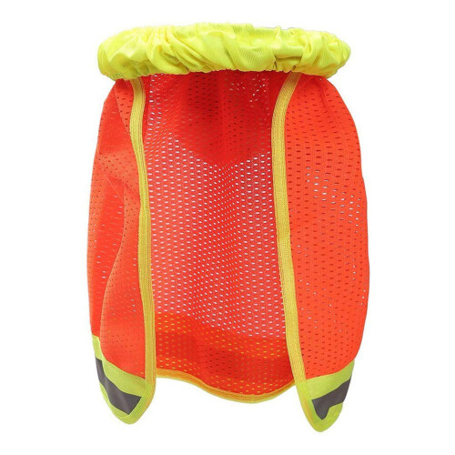 6Pcs Elastic Mesh Hard Hat Sun Shield Neck Cover with High Visibility