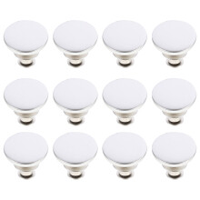 24Pcs White Metal Jeans Button Replacement Alloy for Pants DIY Use