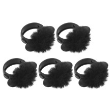 10Stk Furry Mikrofon Windschutz Abdeckung Drahtlos Staubdicht Schwarz