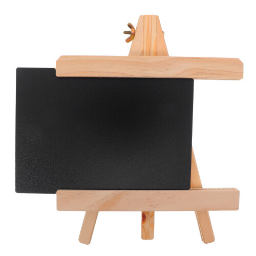 2Pcs Natural Wood Menu Boards with Black Erasable Writing Surface