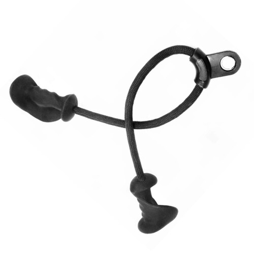 2Pcs Practical Black Braided Strength Training Rope for Fitness Use